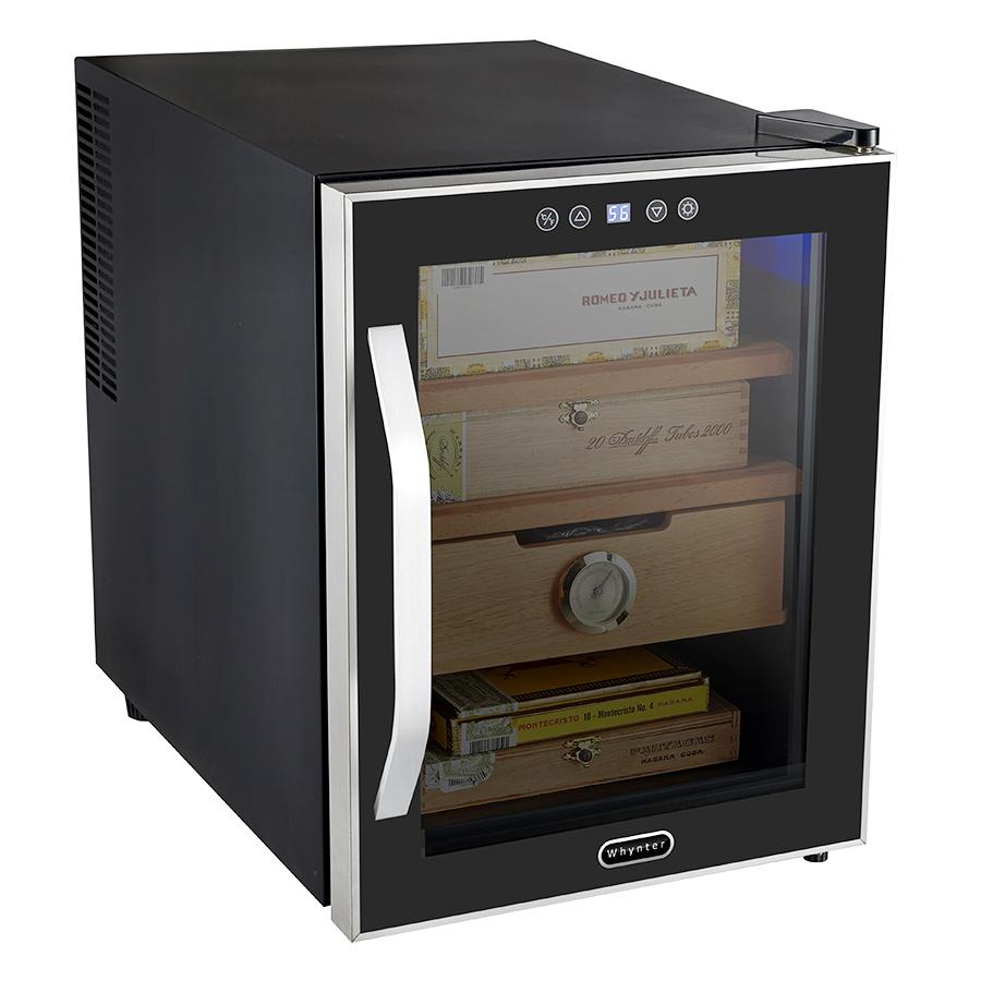 Whynter Elite Touch Control Stainless 1.2 cu.ft. Cigar Cooler Humidor - CHC-122BD - Shades of Havana