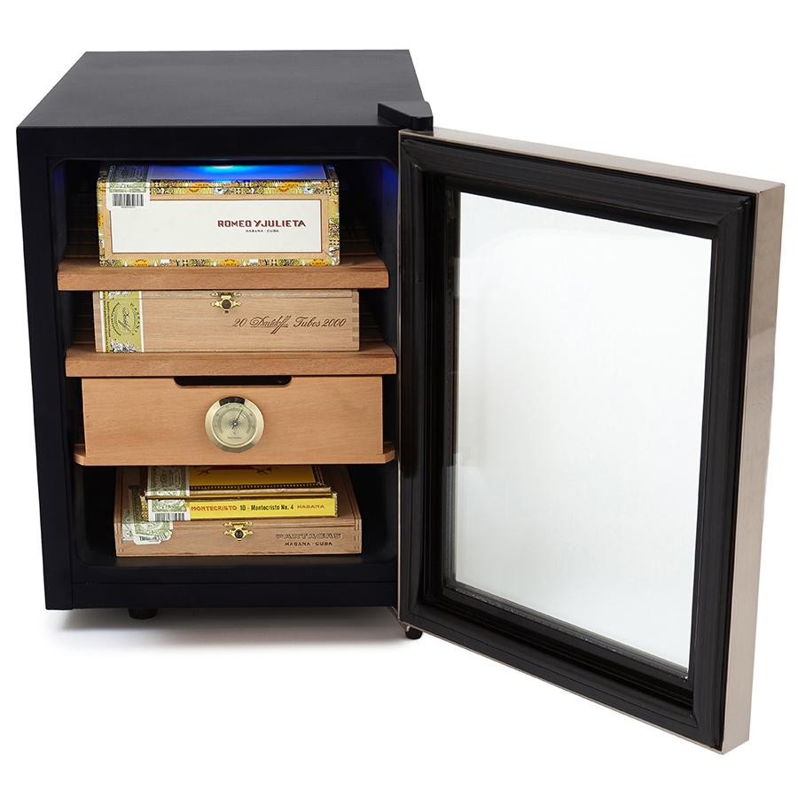 Whynter Stainless Steel 1.2 cu. ft. Cigar Cooler Humidor 250 Cigars - CHC-120S - Shades of Havana